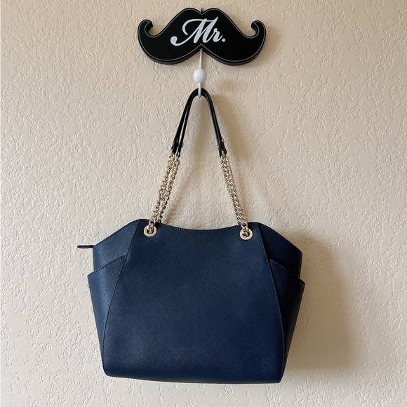 Michael Kors Navy Blue Shoulder Bag - Picture 3 of 10